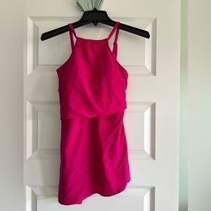 Latched mama asymmetrical swim tank top